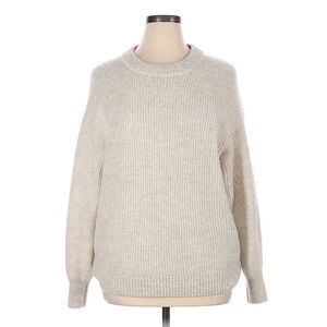 Everlane Women's Light Gray Cocoon Alpaca Sweater
